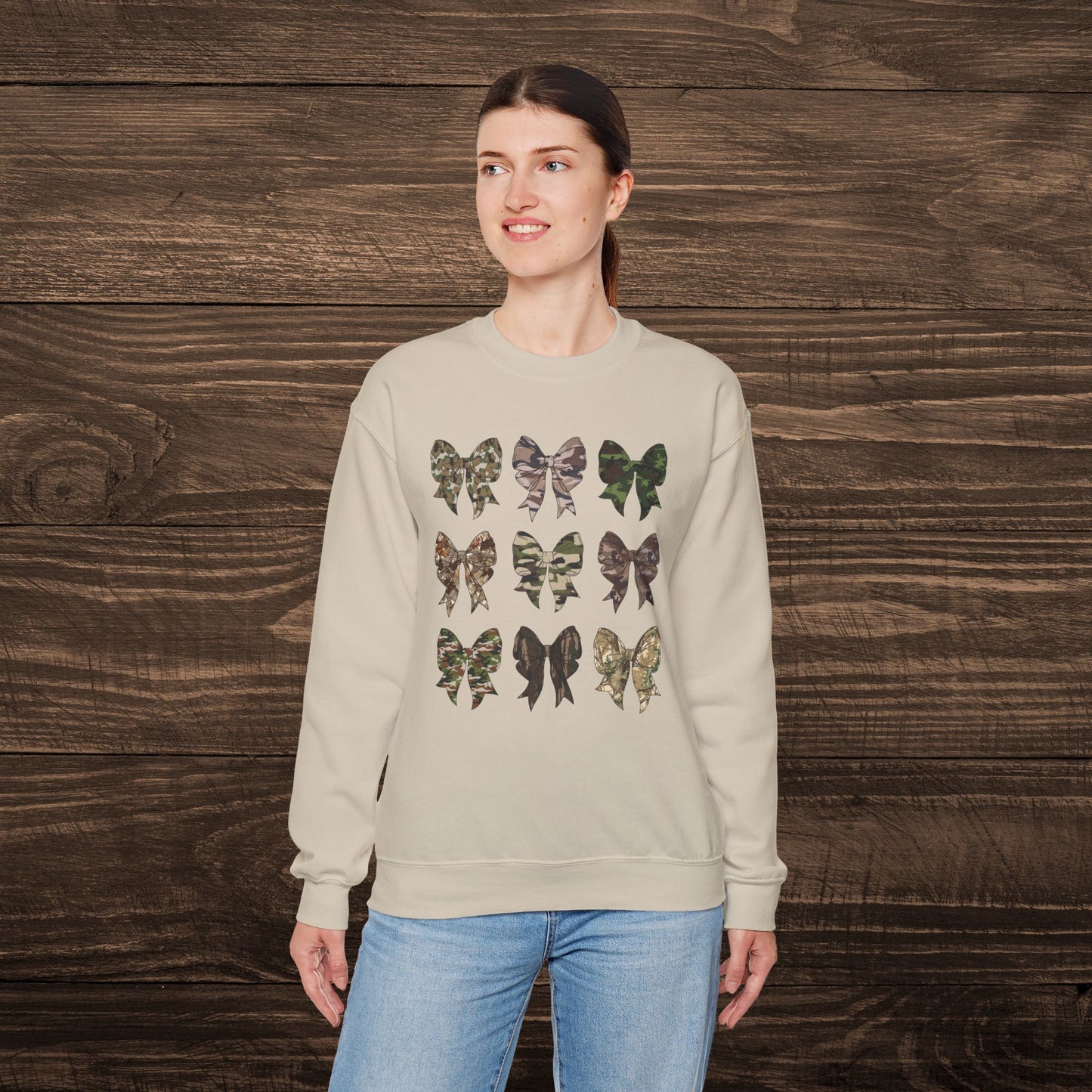 Camo Bows Sweatshirt