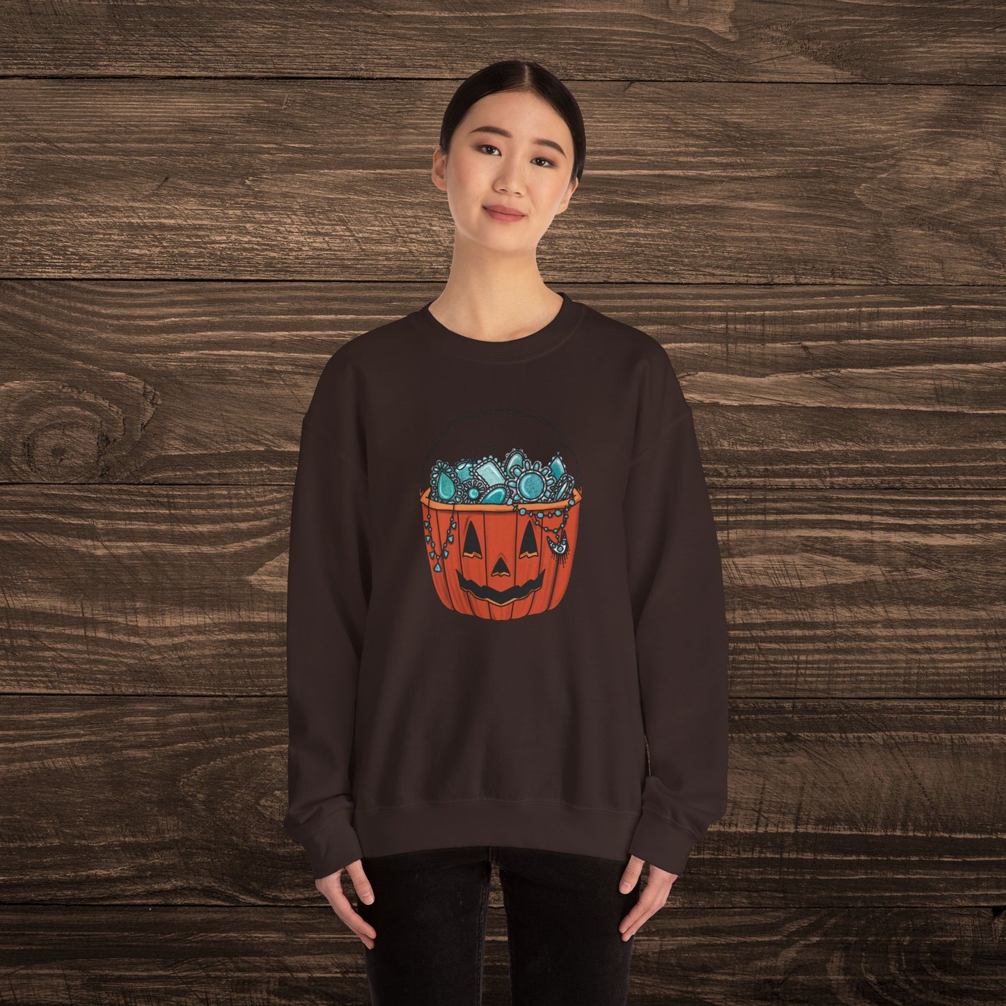 Turquoise Pumpkin Sweatshirt