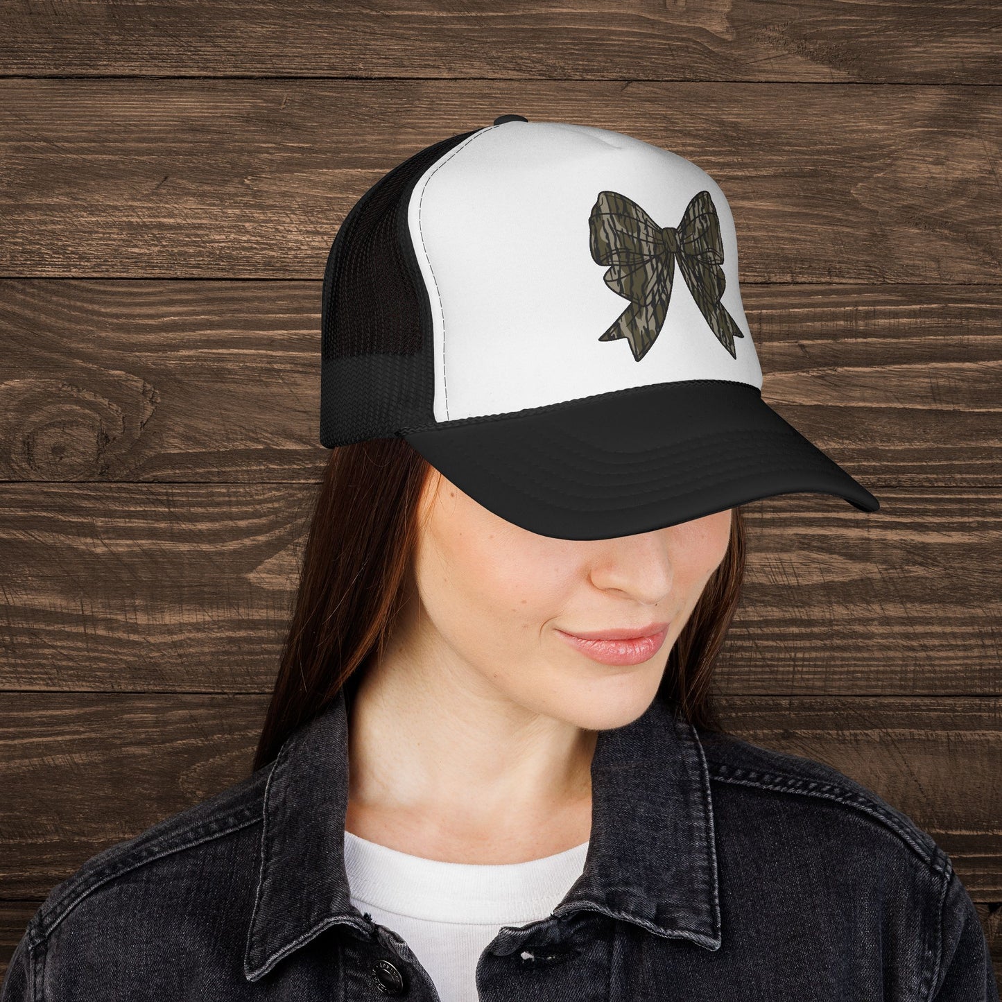 Camo Bow Trucker Cap