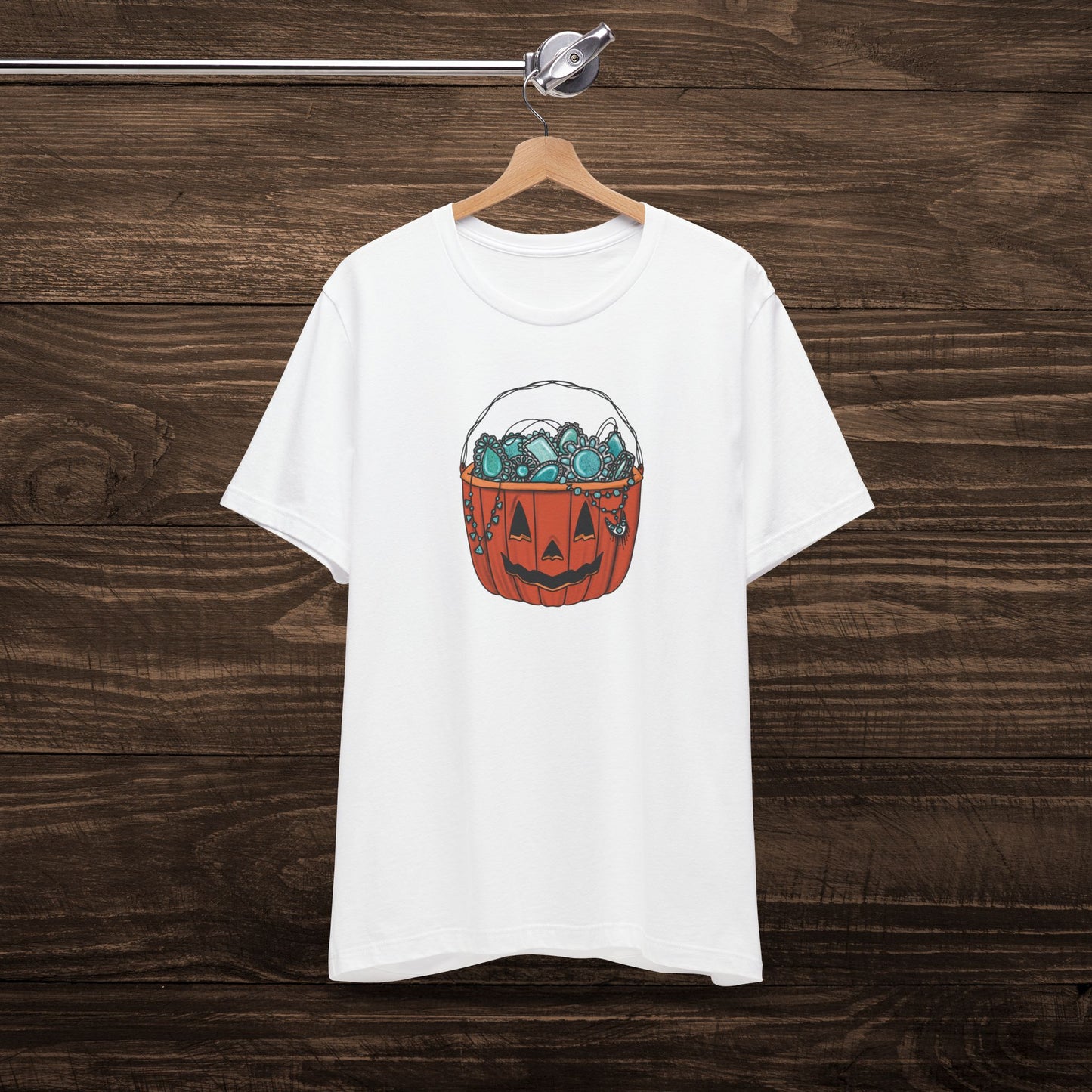 Turquoise Trick or Treat Tee