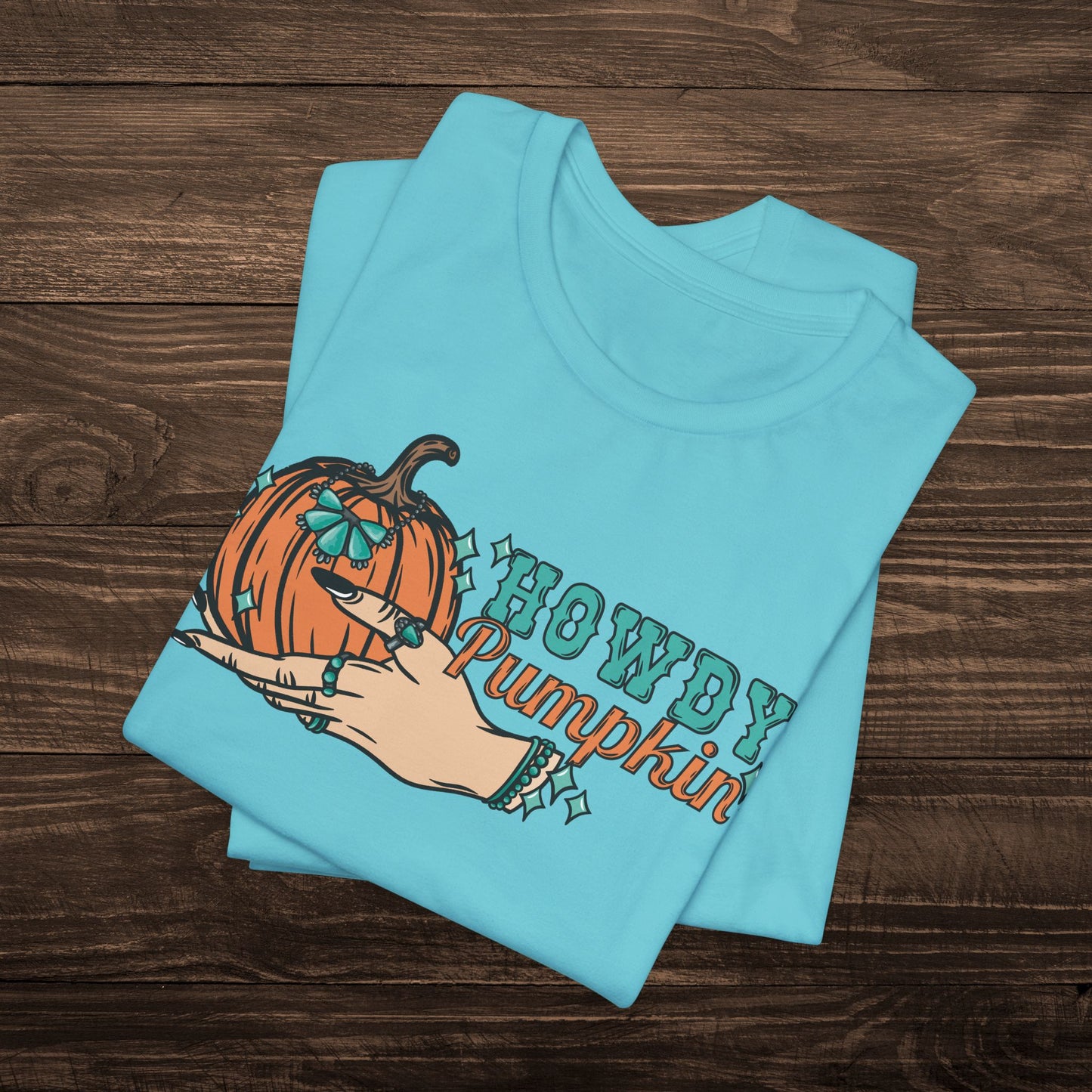 Howdy Pumpkin with Turquoise Tee