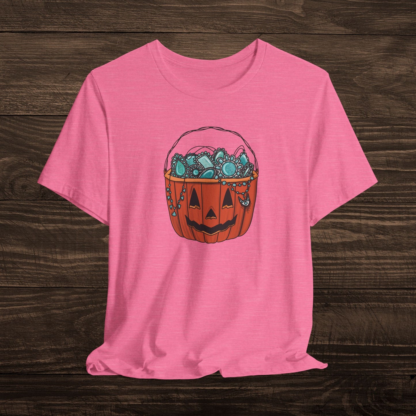 Turquoise Trick or Treat Tee