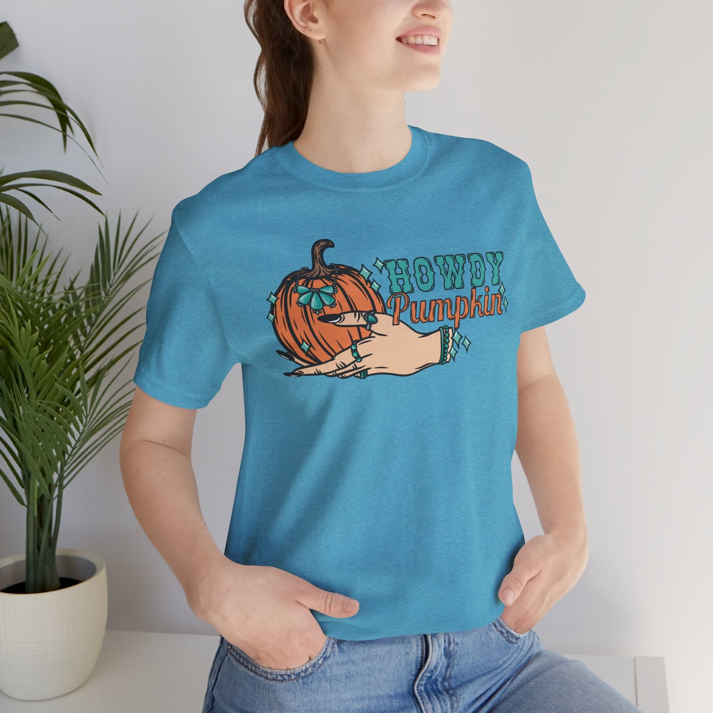 Howdy Pumpkin with Turquoise Tee
