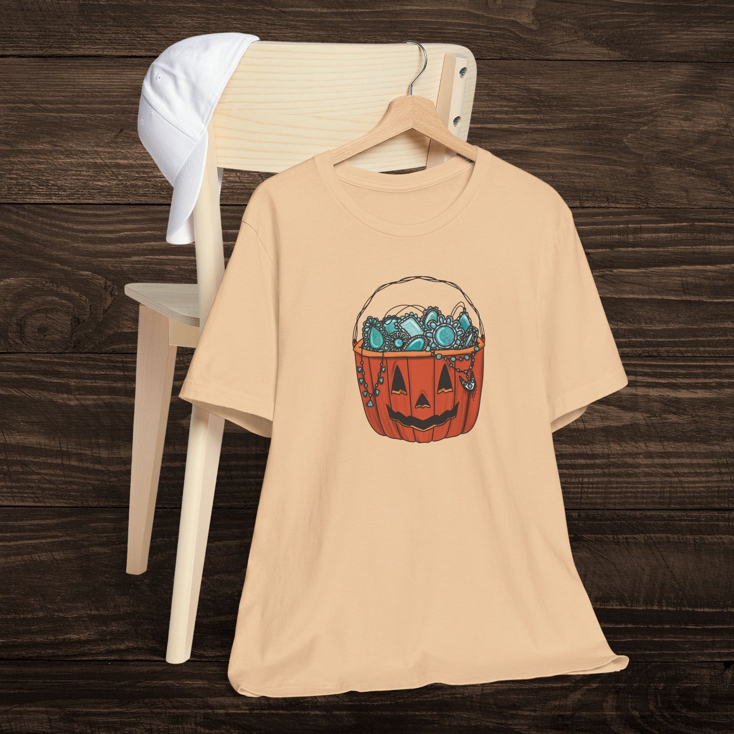 Turquoise Trick or Treat Tee
