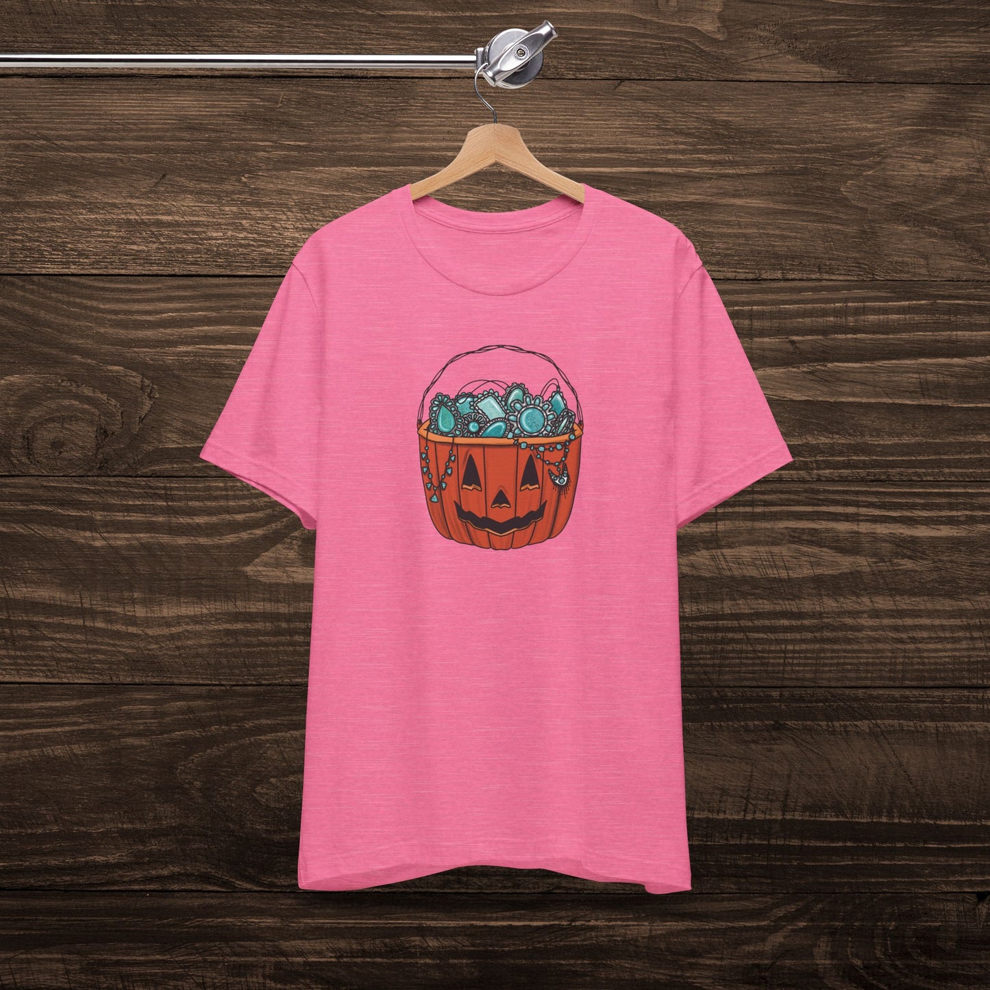 Turquoise Trick or Treat Tee