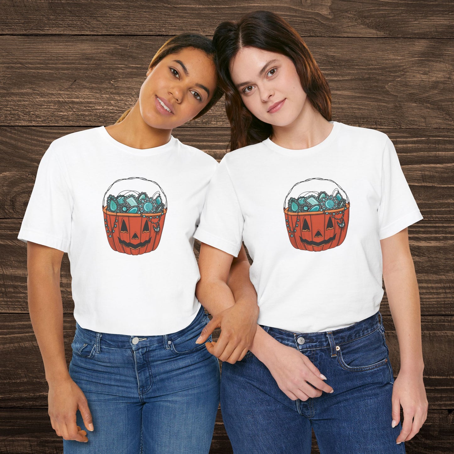 Turquoise Trick or Treat Tee