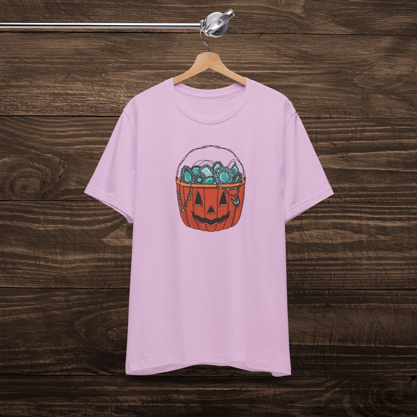 Turquoise Trick or Treat Tee