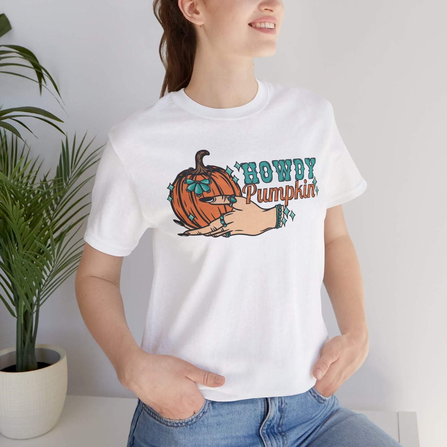 Howdy Pumpkin with Turquoise Tee