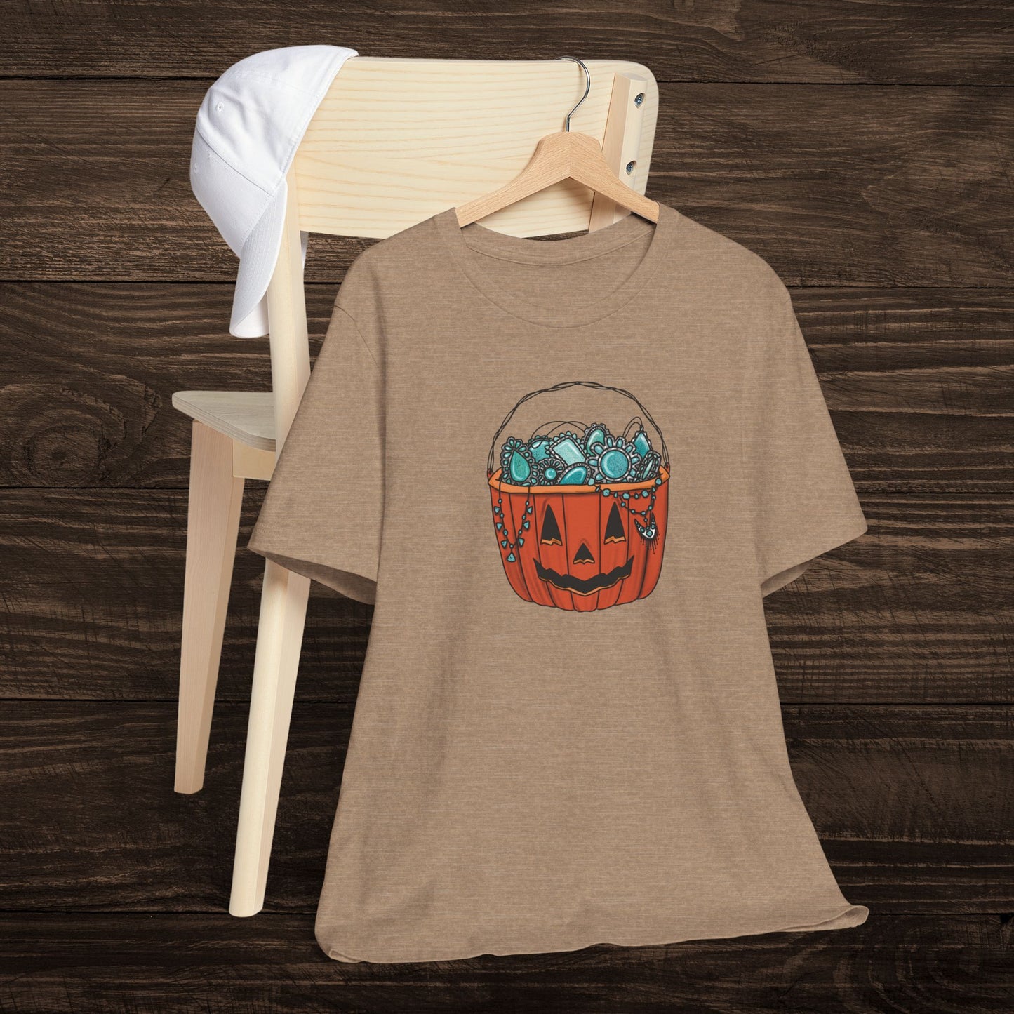Turquoise Trick or Treat Tee