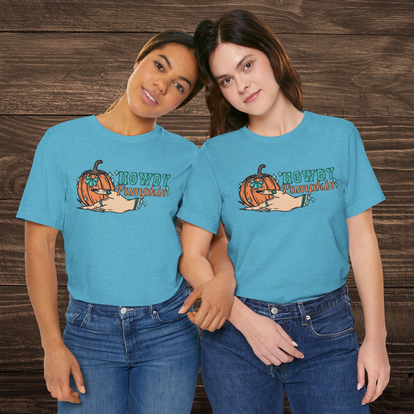 Howdy Pumpkin with Turquoise Tee