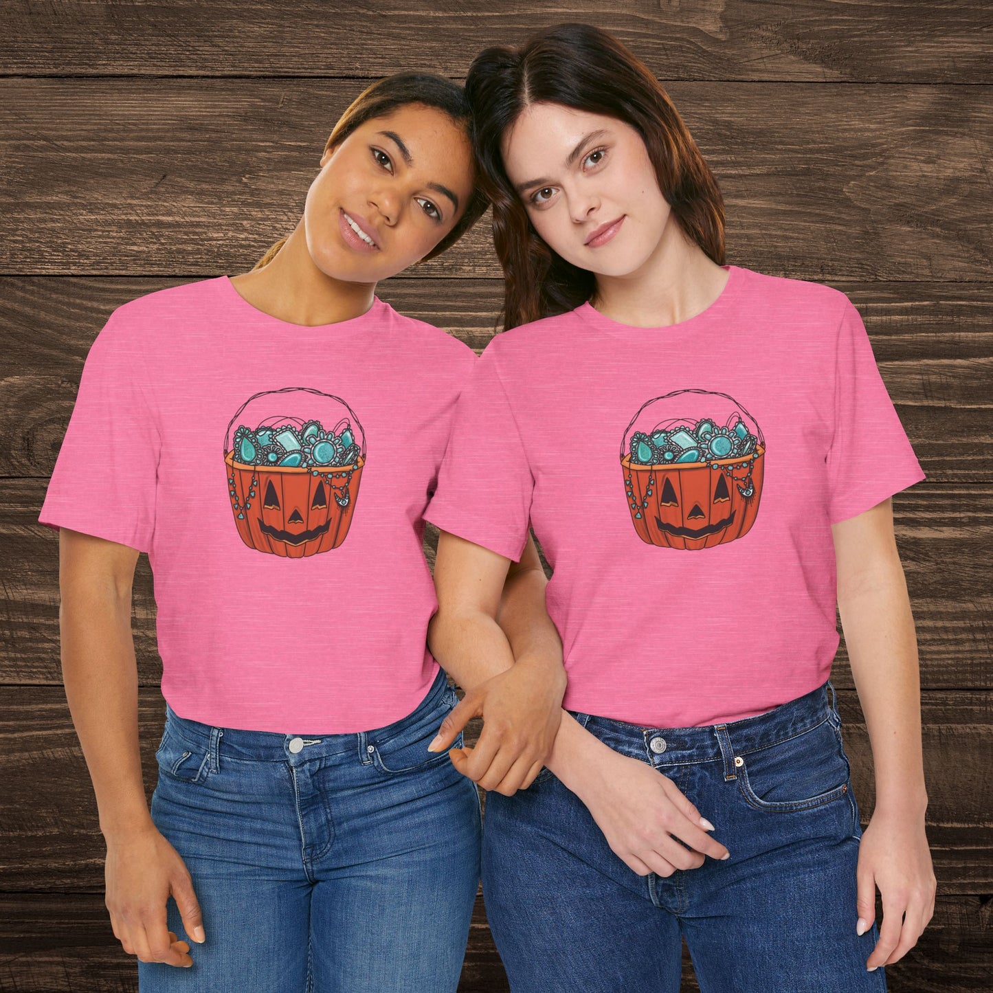Turquoise Trick or Treat Tee
