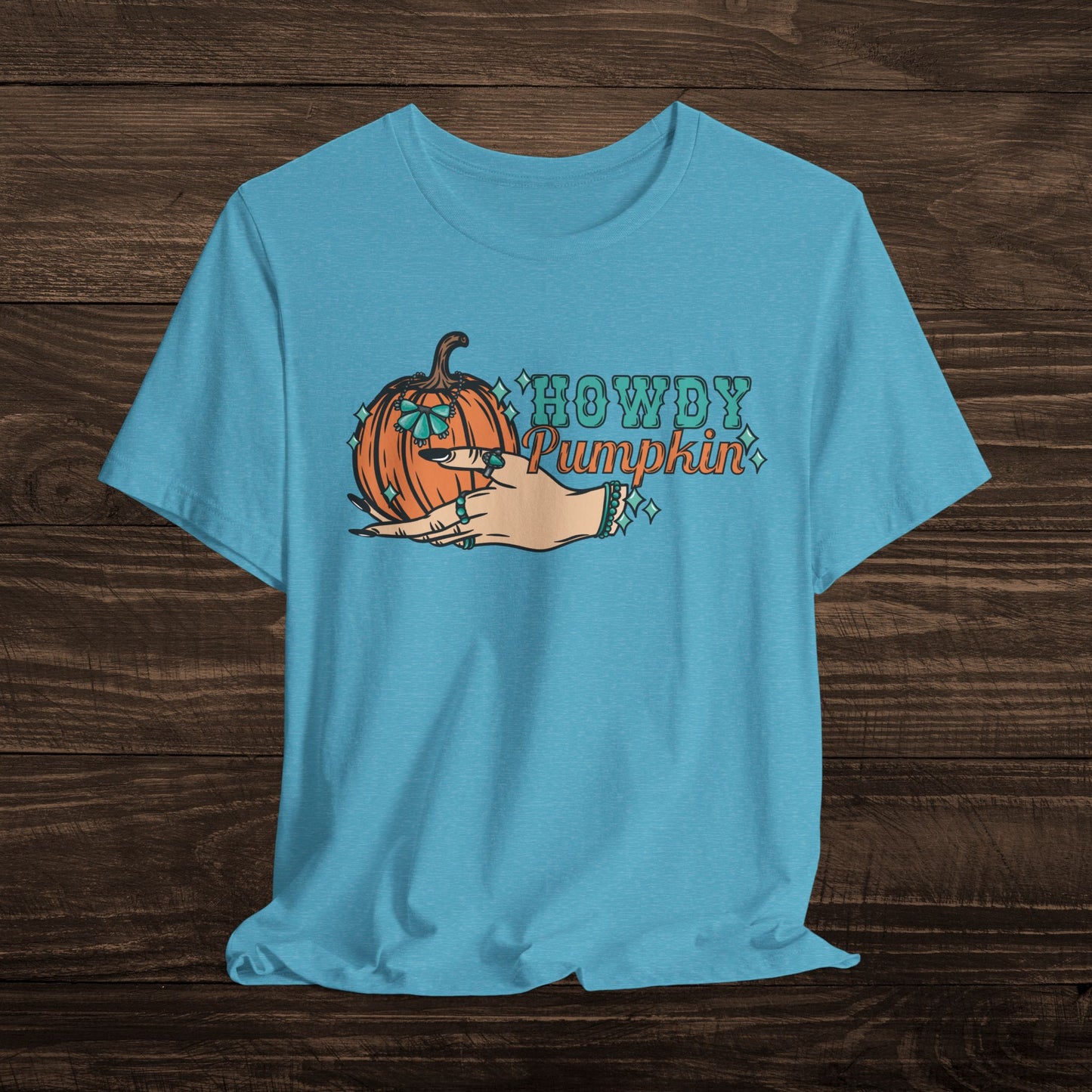 Howdy Pumpkin with Turquoise Tee