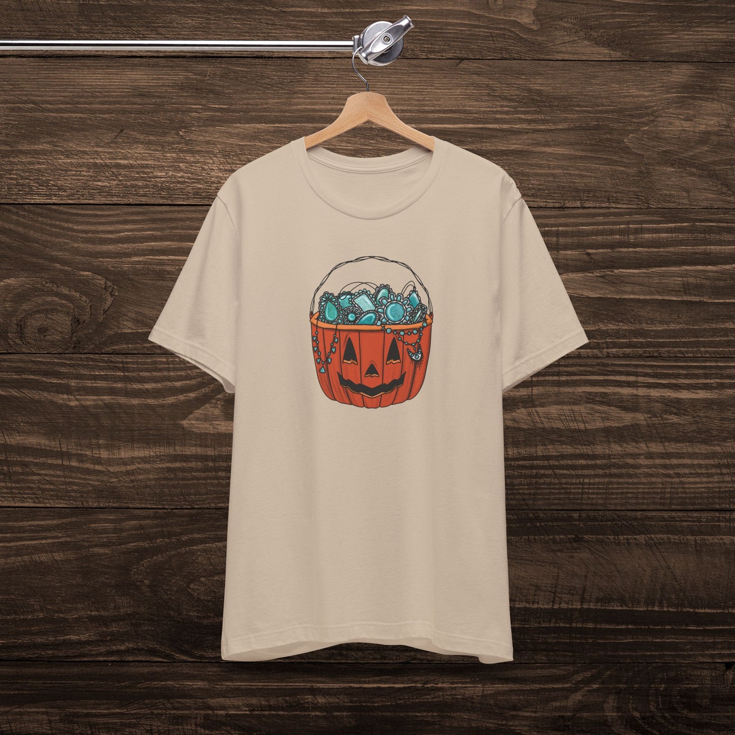 Turquoise Trick or Treat Tee