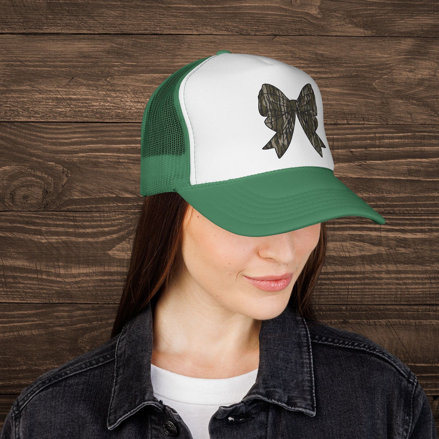 Camo Bow Trucker Cap
