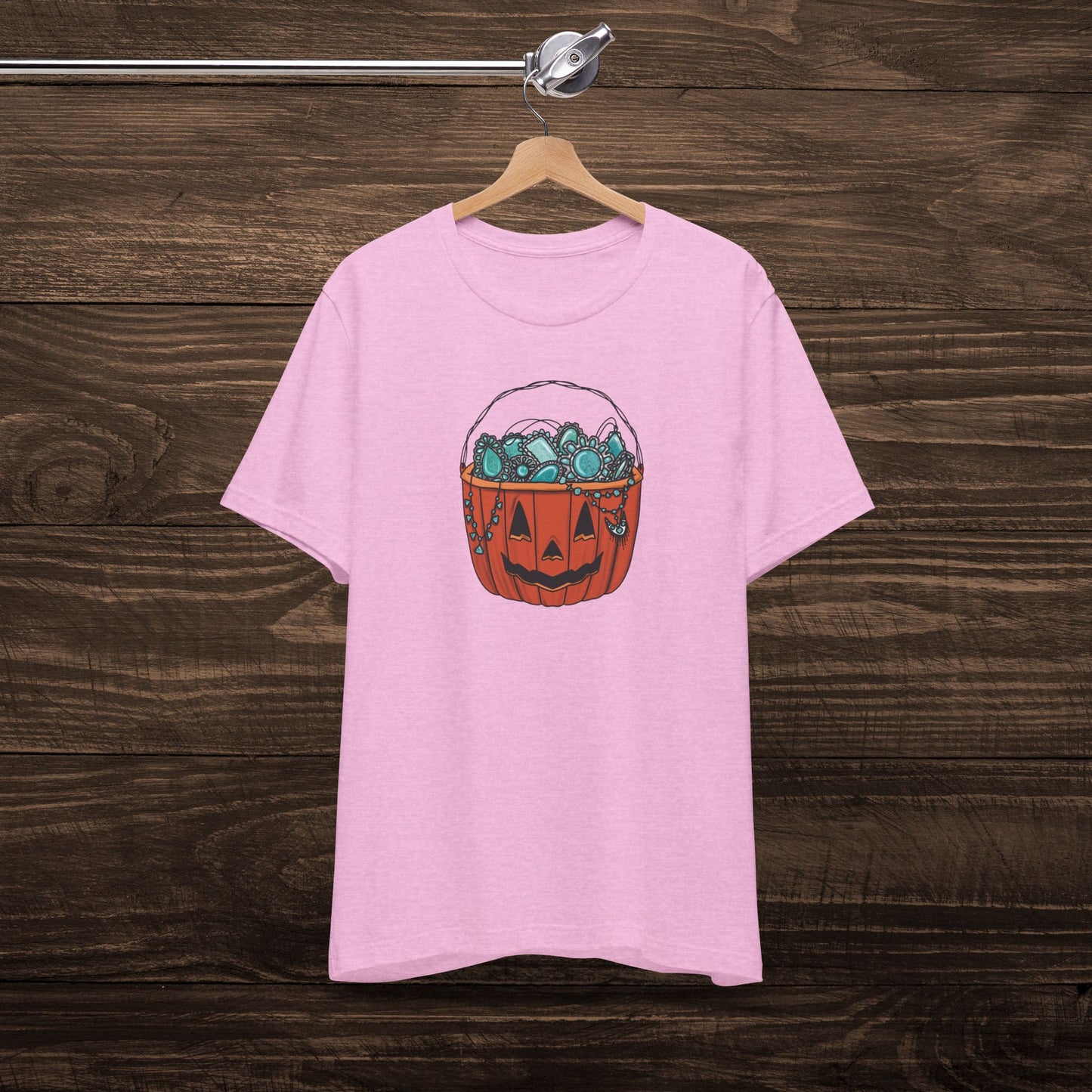 Turquoise Trick or Treat Tee