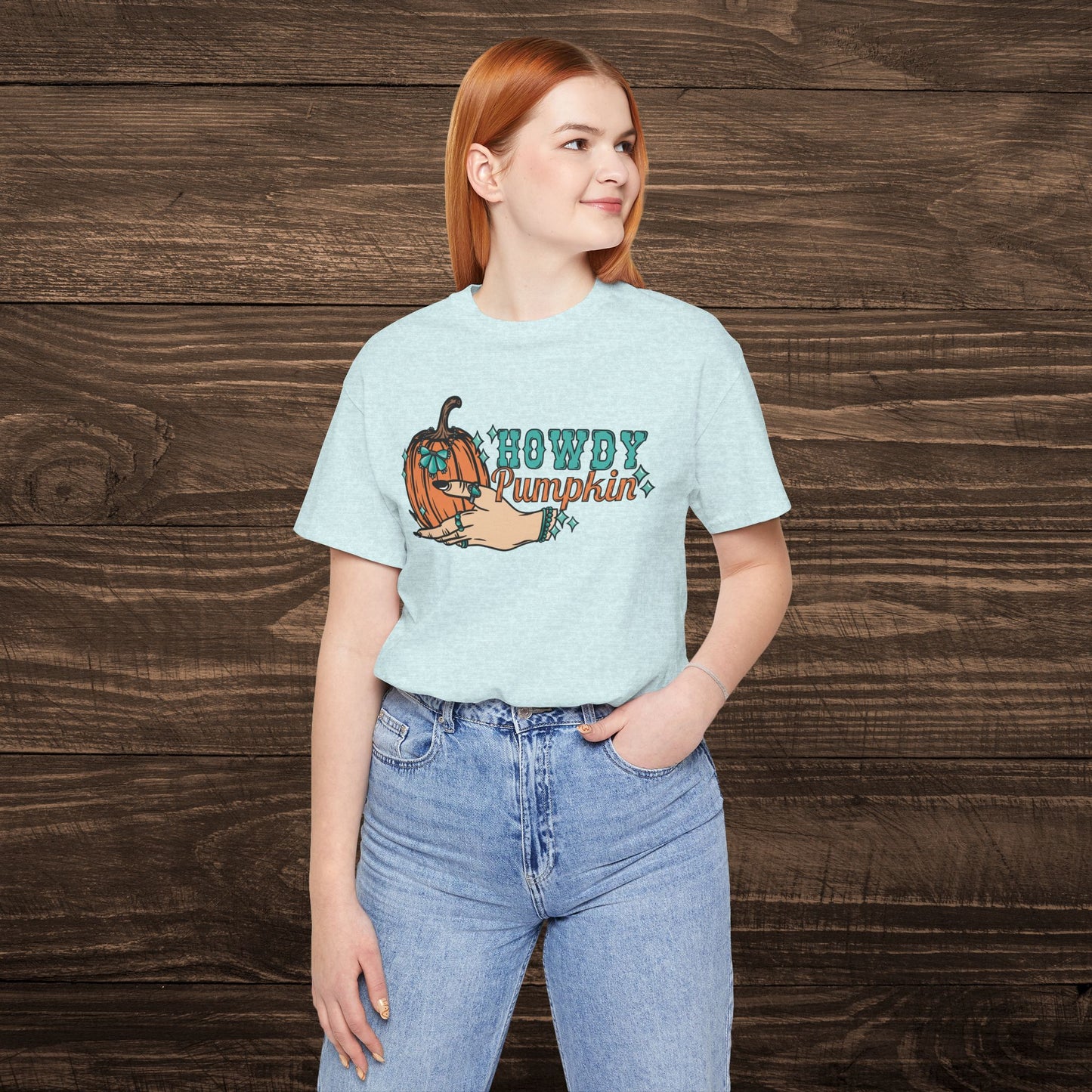 Howdy Pumpkin with Turquoise Tee