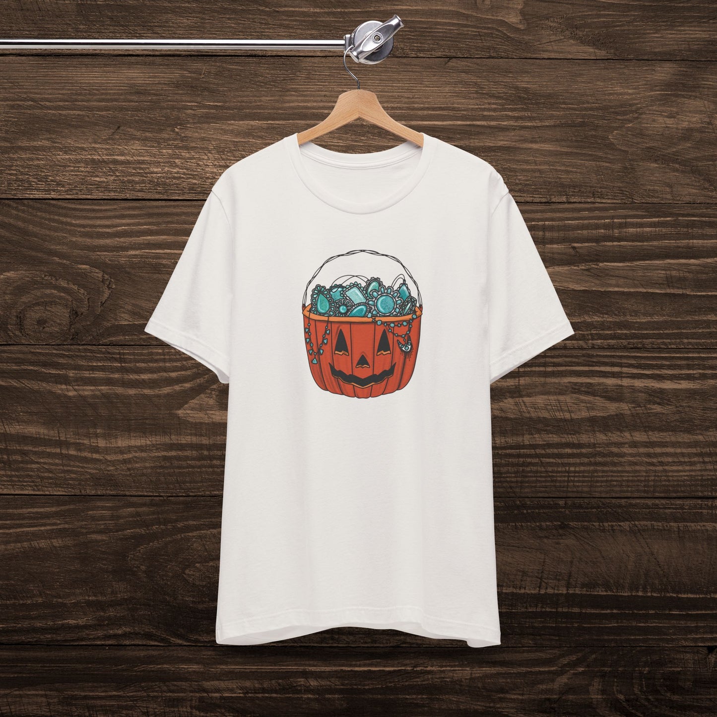 Turquoise Trick or Treat Tee
