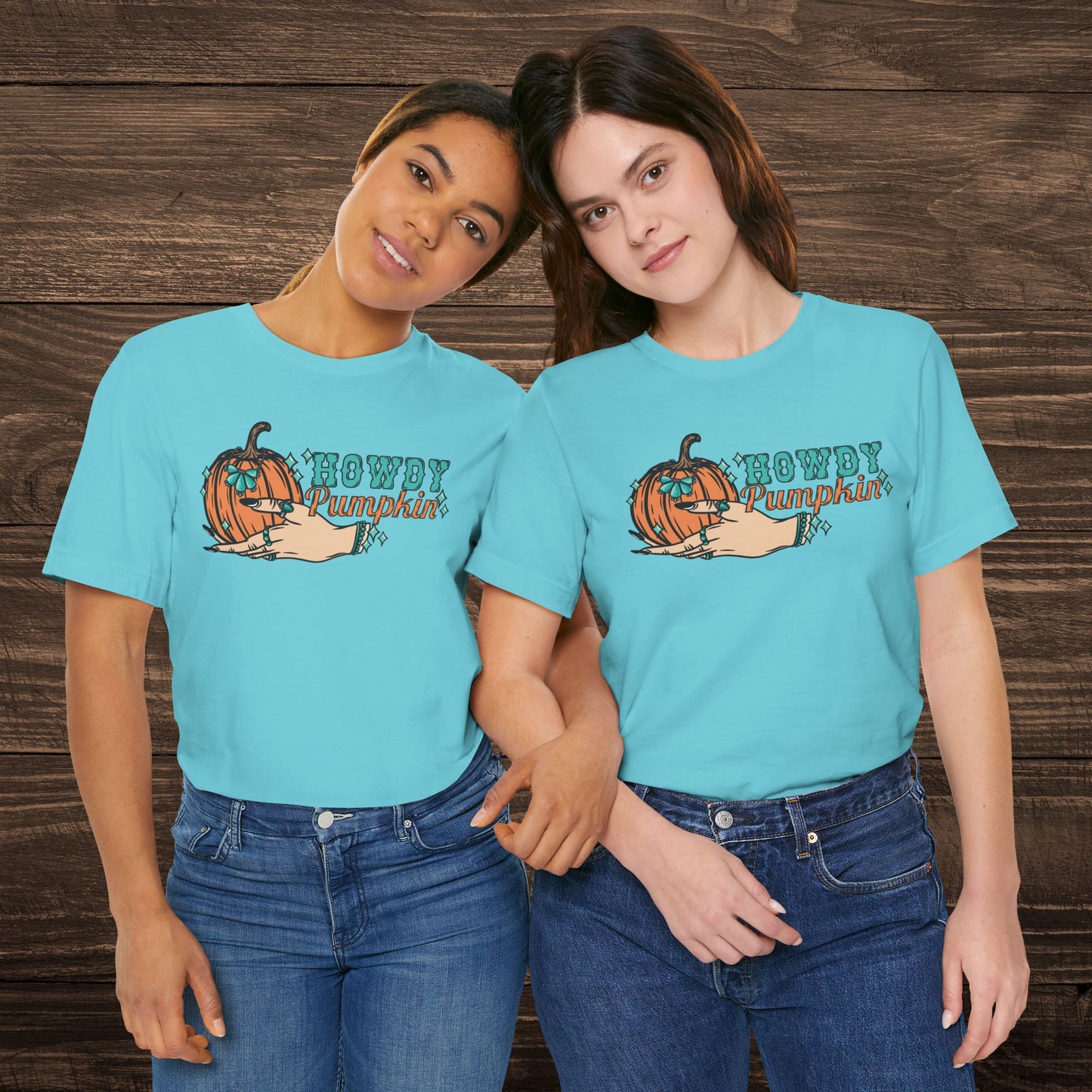 Howdy Pumpkin with Turquoise Tee