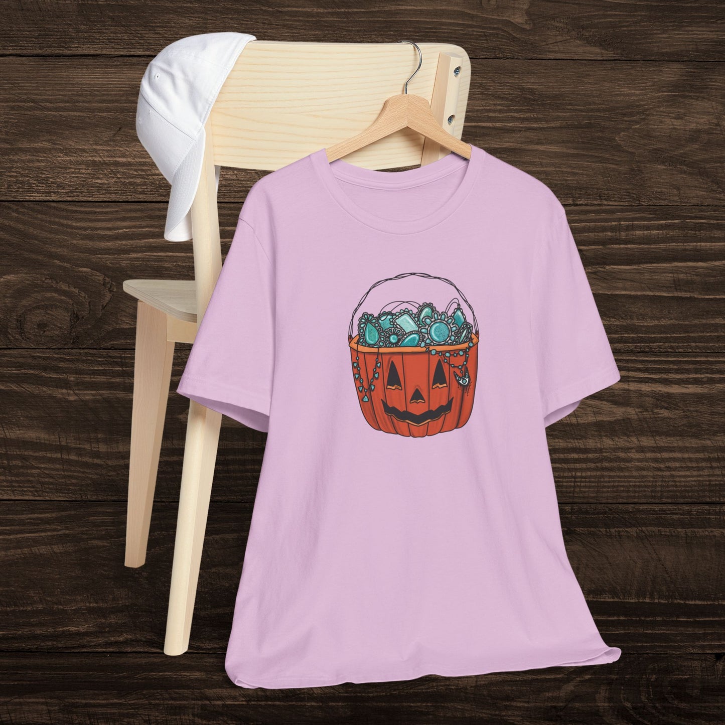 Turquoise Trick or Treat Tee