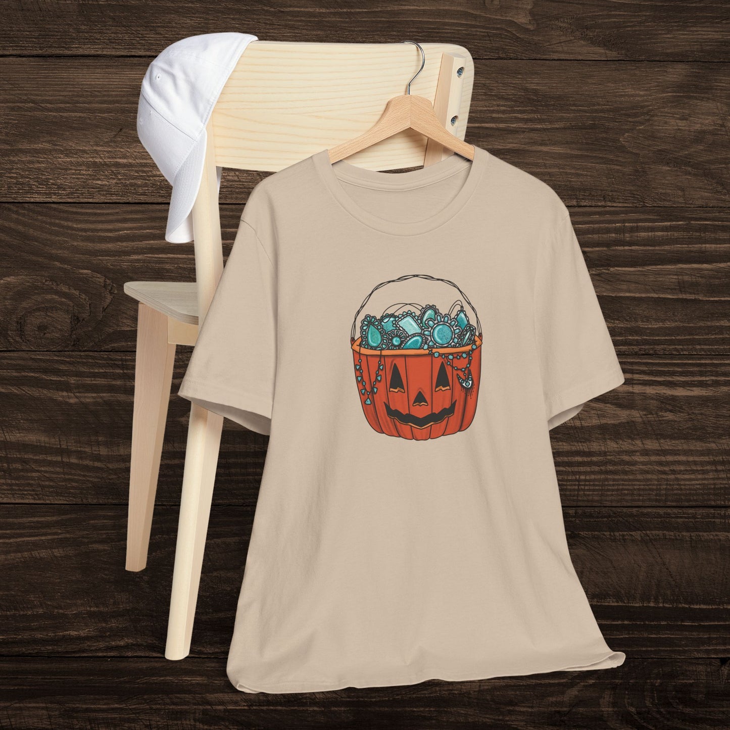 Turquoise Trick or Treat Tee