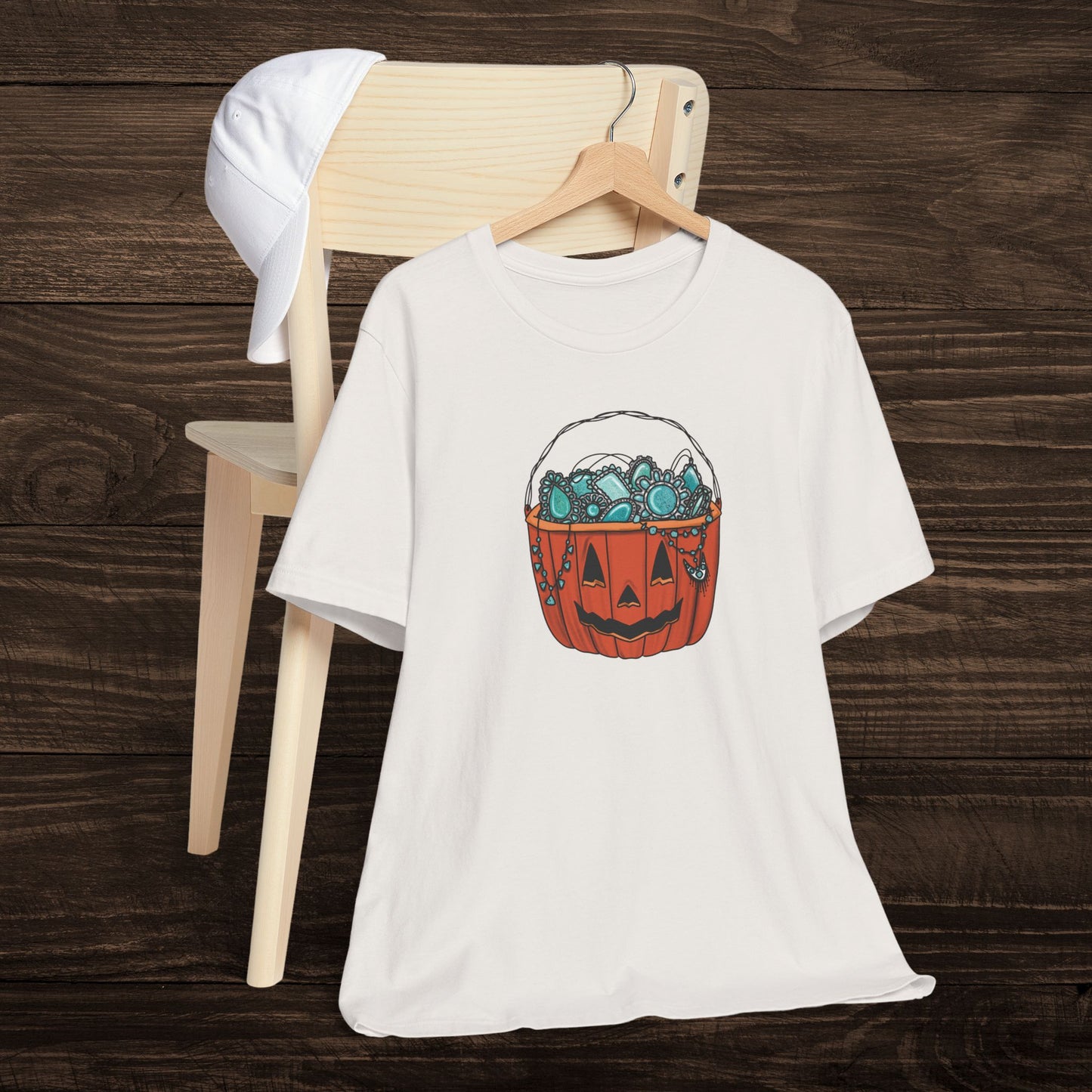 Turquoise Trick or Treat Tee