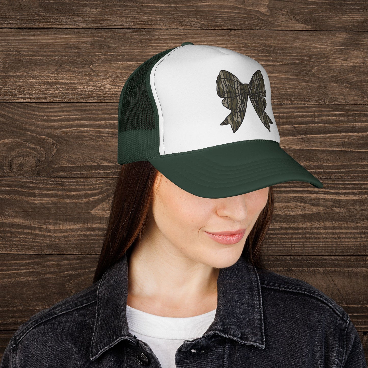Camo Bow Trucker Cap