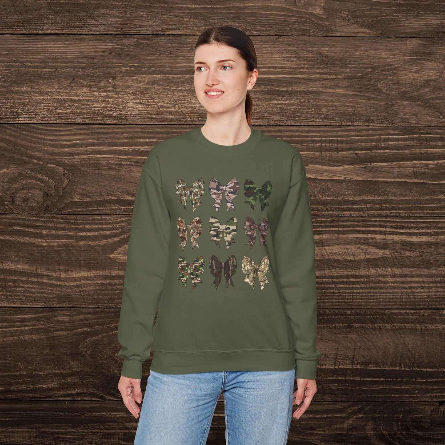 Camo Bows Sweatshirt