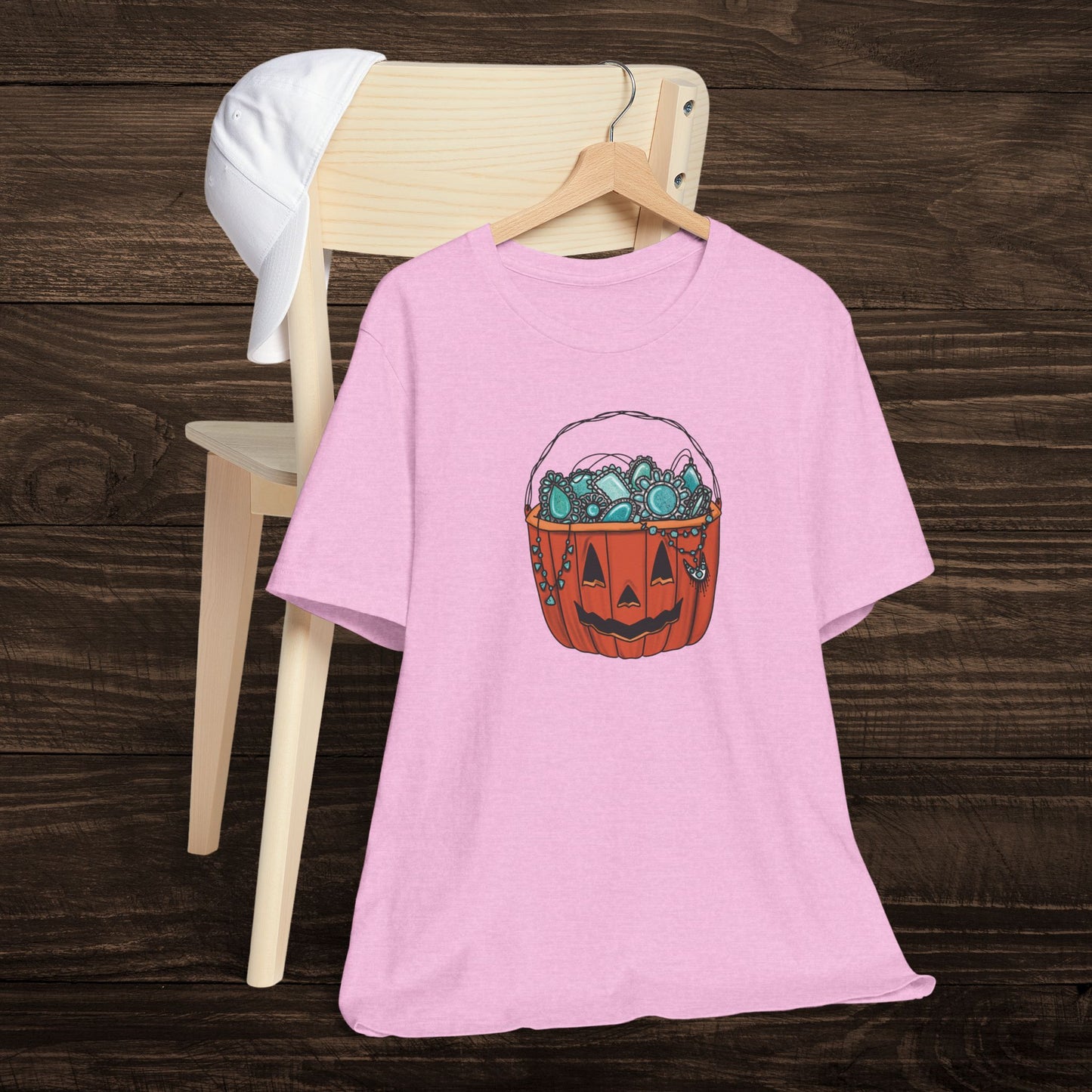 Turquoise Trick or Treat Tee
