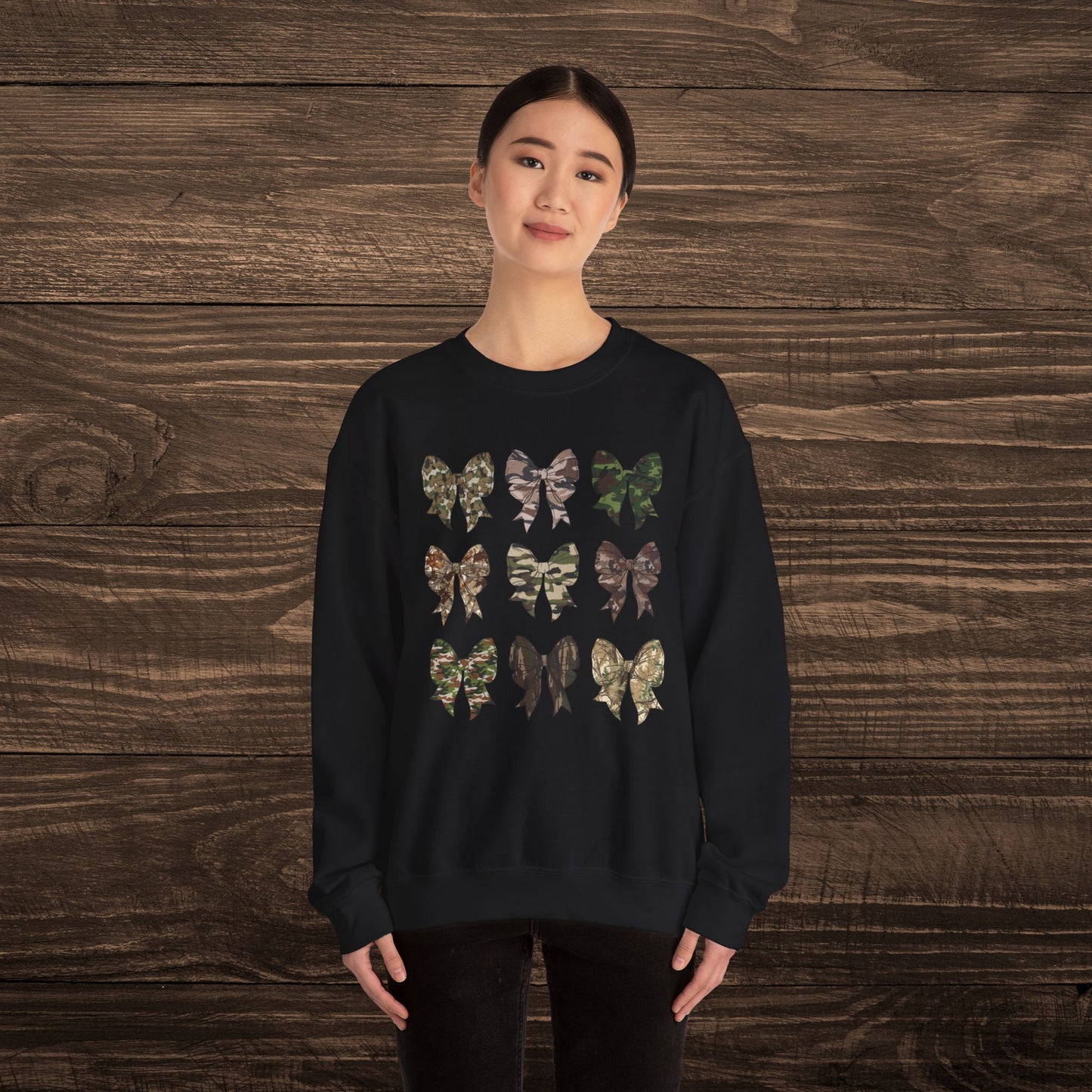 Camo Bows Sweatshirt
