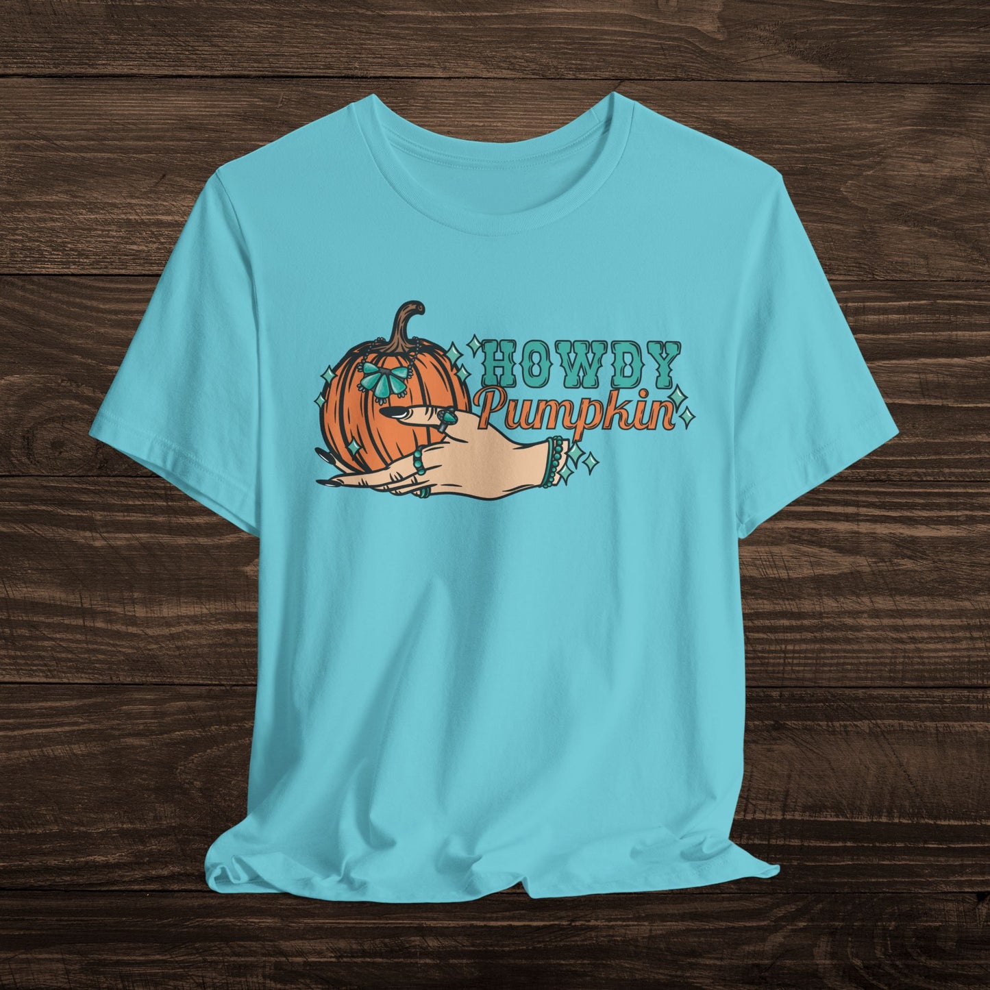 Howdy Pumpkin with Turquoise Tee
