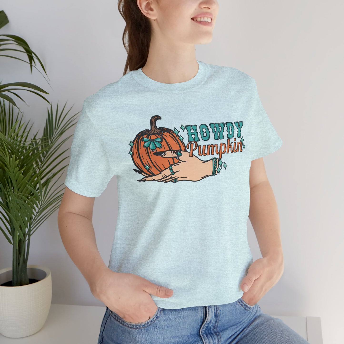 Howdy Pumpkin with Turquoise Tee