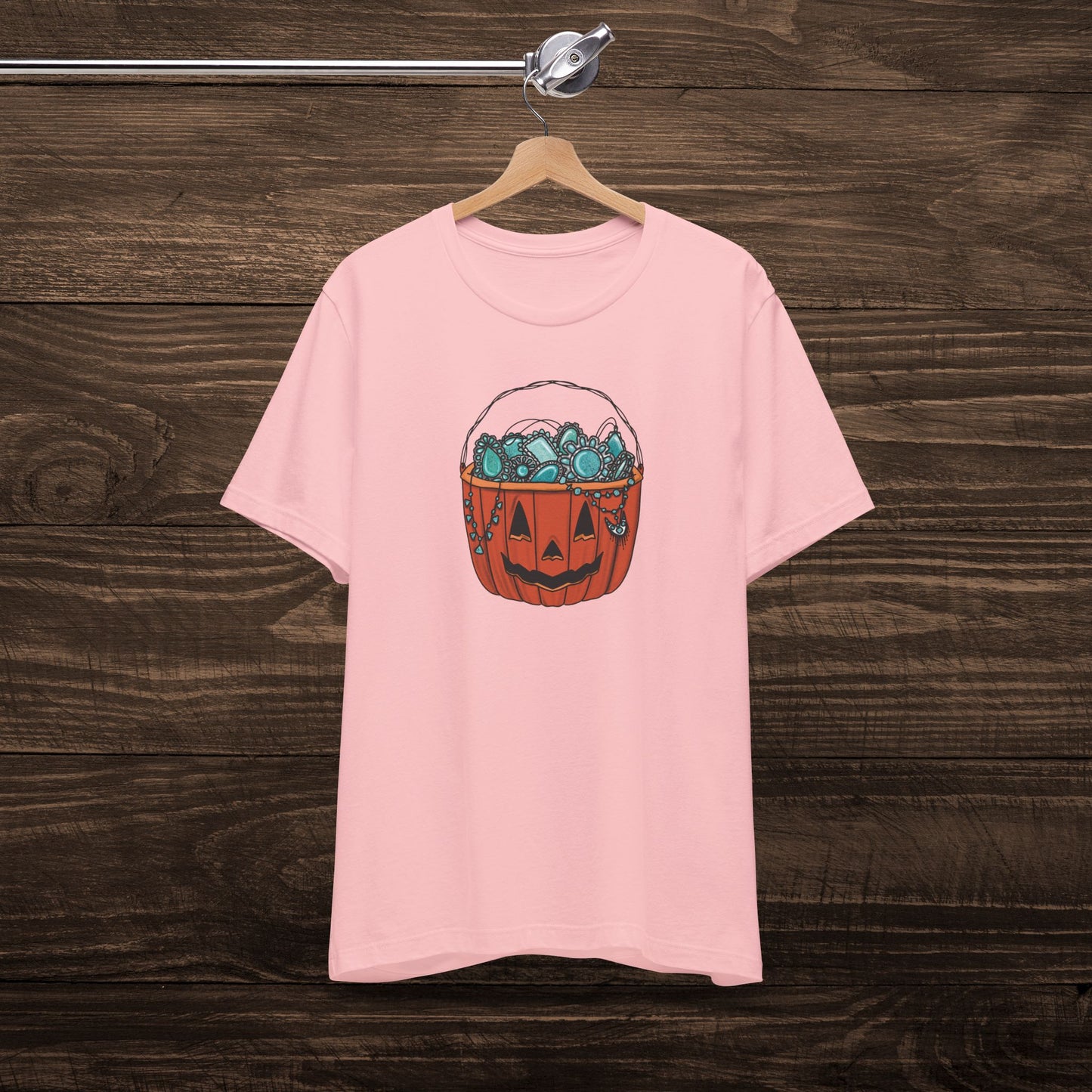 Turquoise Trick or Treat Tee