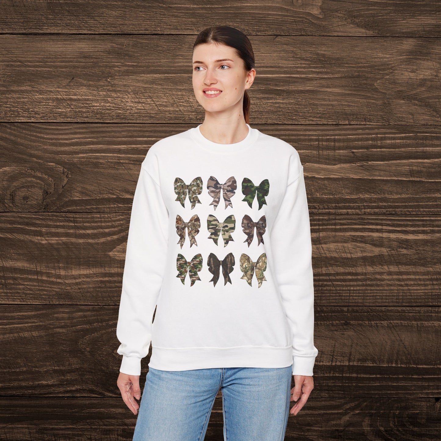 Camo Bows Sweatshirt