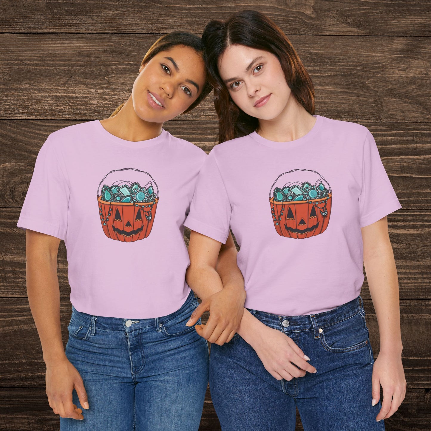 Turquoise Trick or Treat Tee