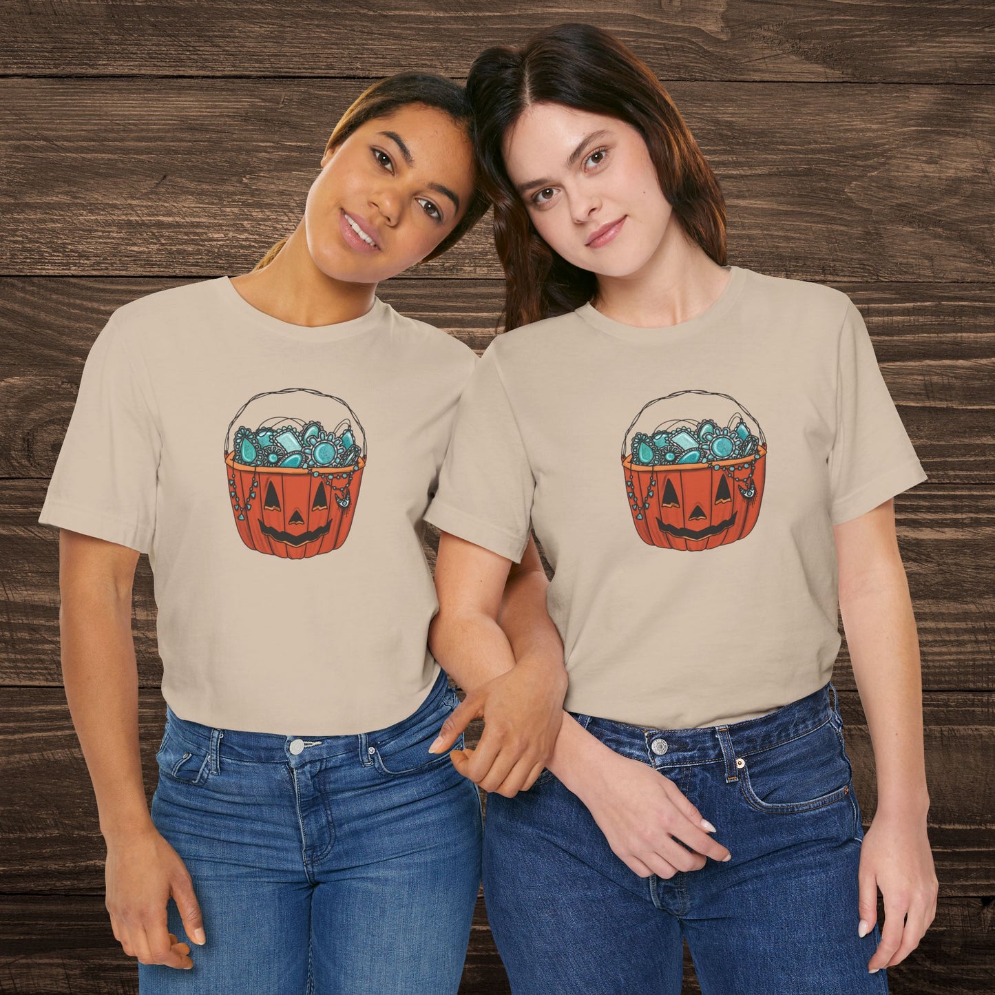 Turquoise Trick or Treat Tee