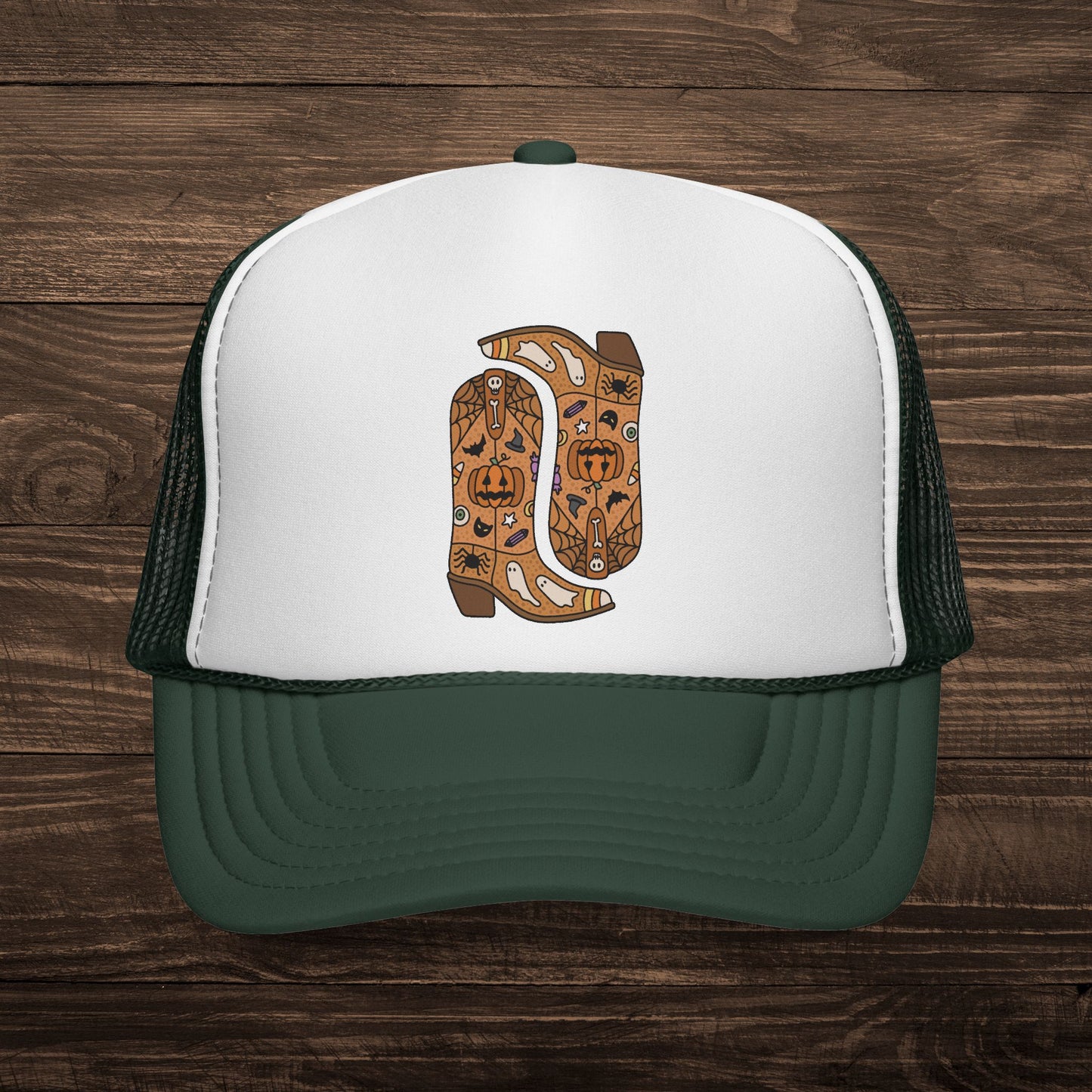Spooky Boots Trucker Cap