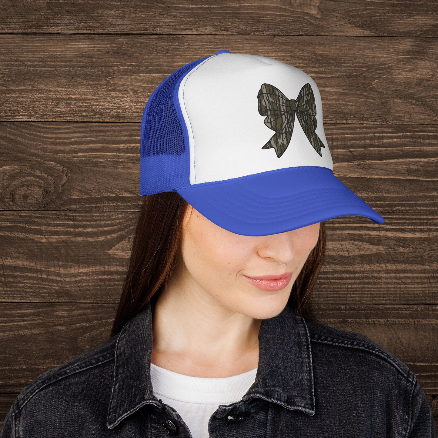 Camo Bow Trucker Cap