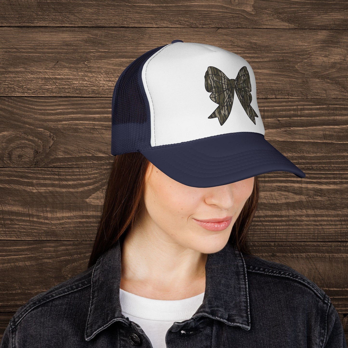 Camo Bow Trucker Cap