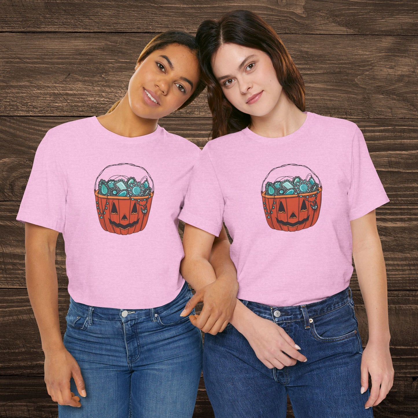 Turquoise Trick or Treat Tee