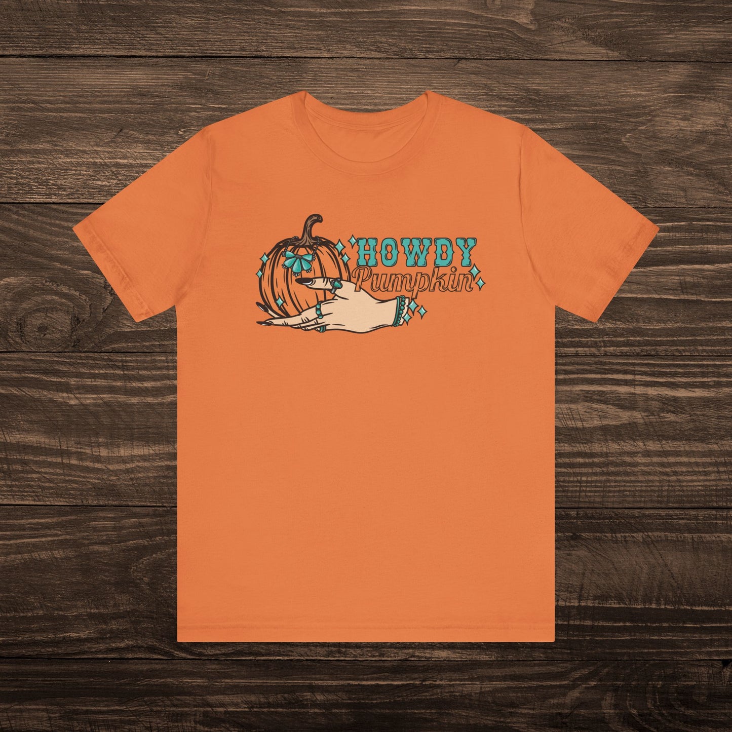 Howdy Pumpkin with Turquoise Tee
