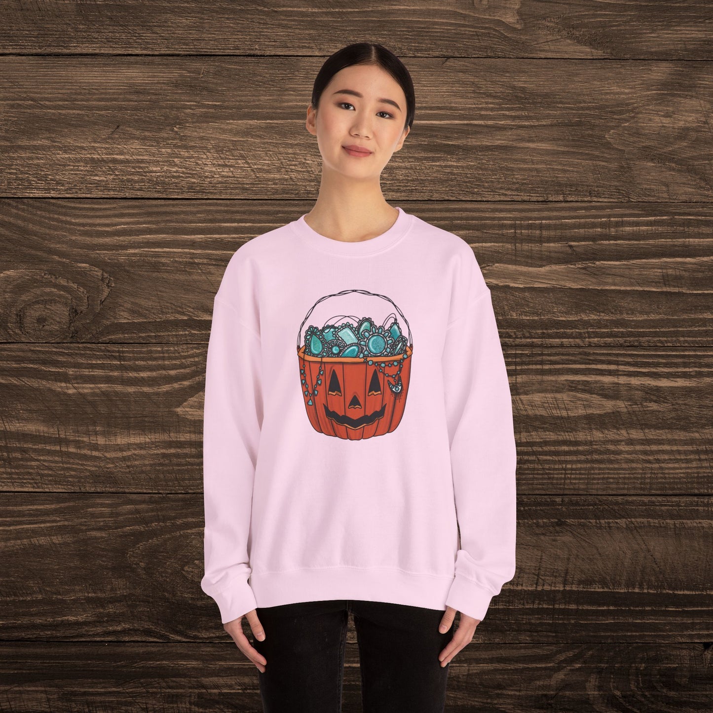 Turquoise Pumpkin Sweatshirt