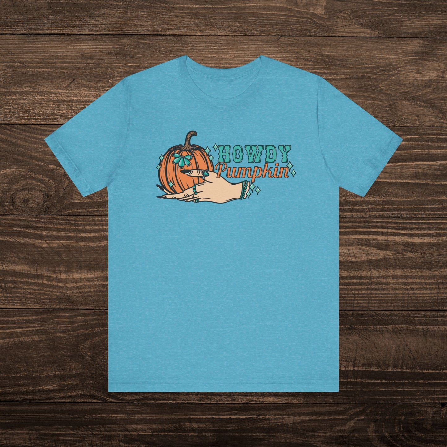 Howdy Pumpkin with Turquoise Tee