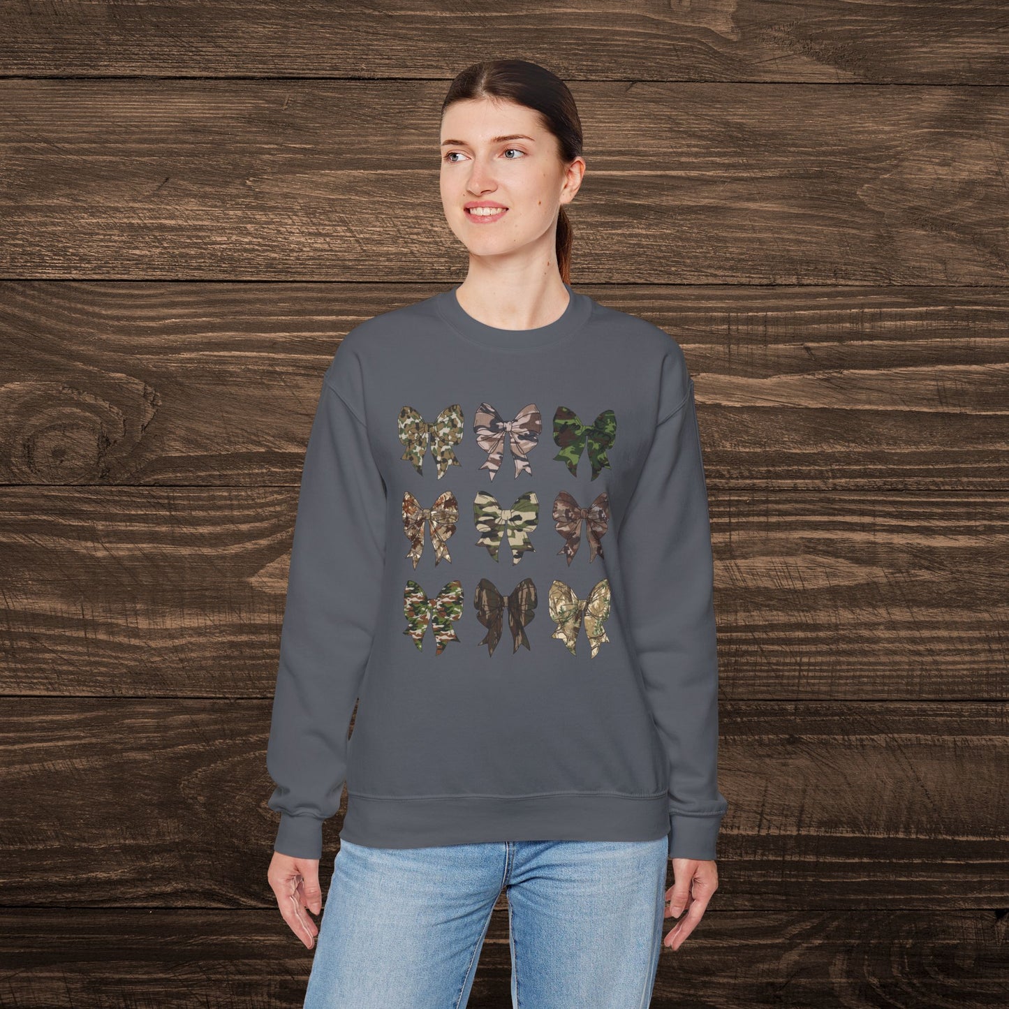 Camo Bows Sweatshirt