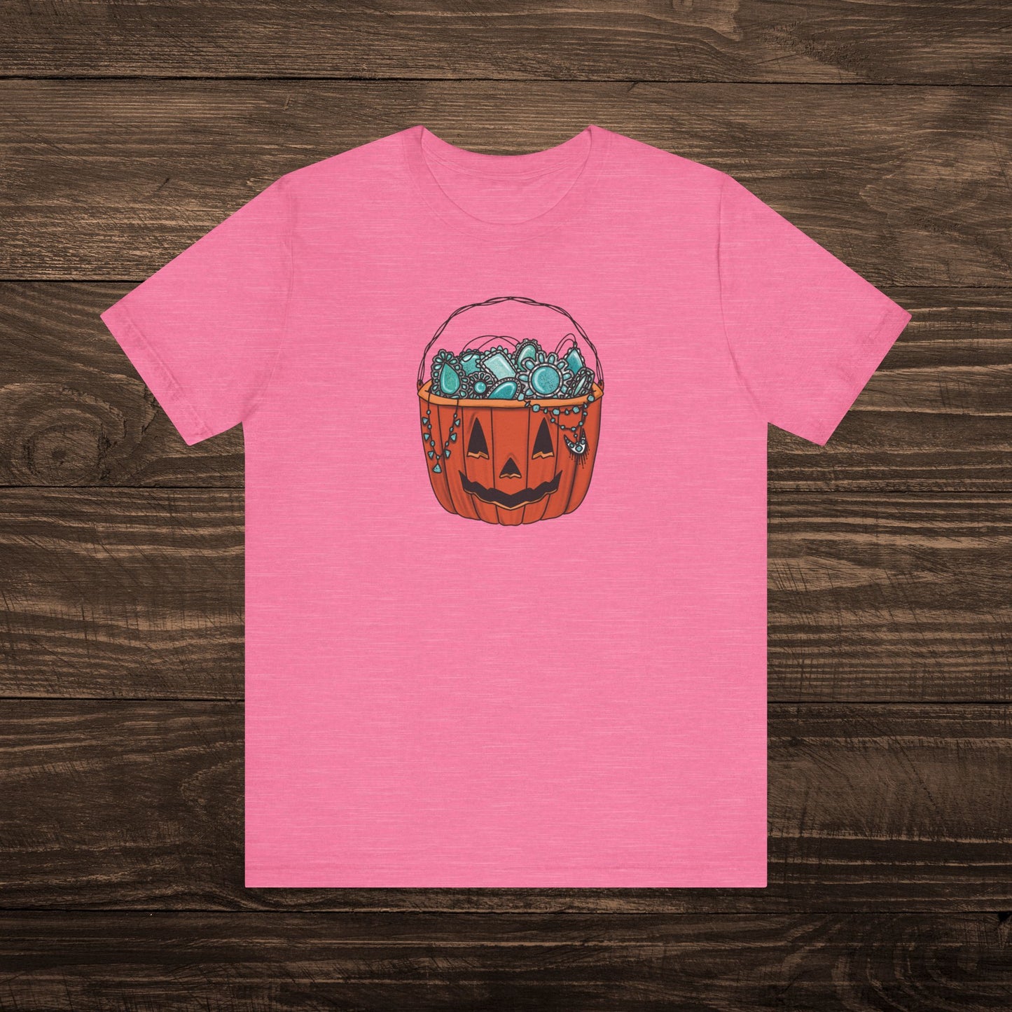 Turquoise Trick or Treat Tee