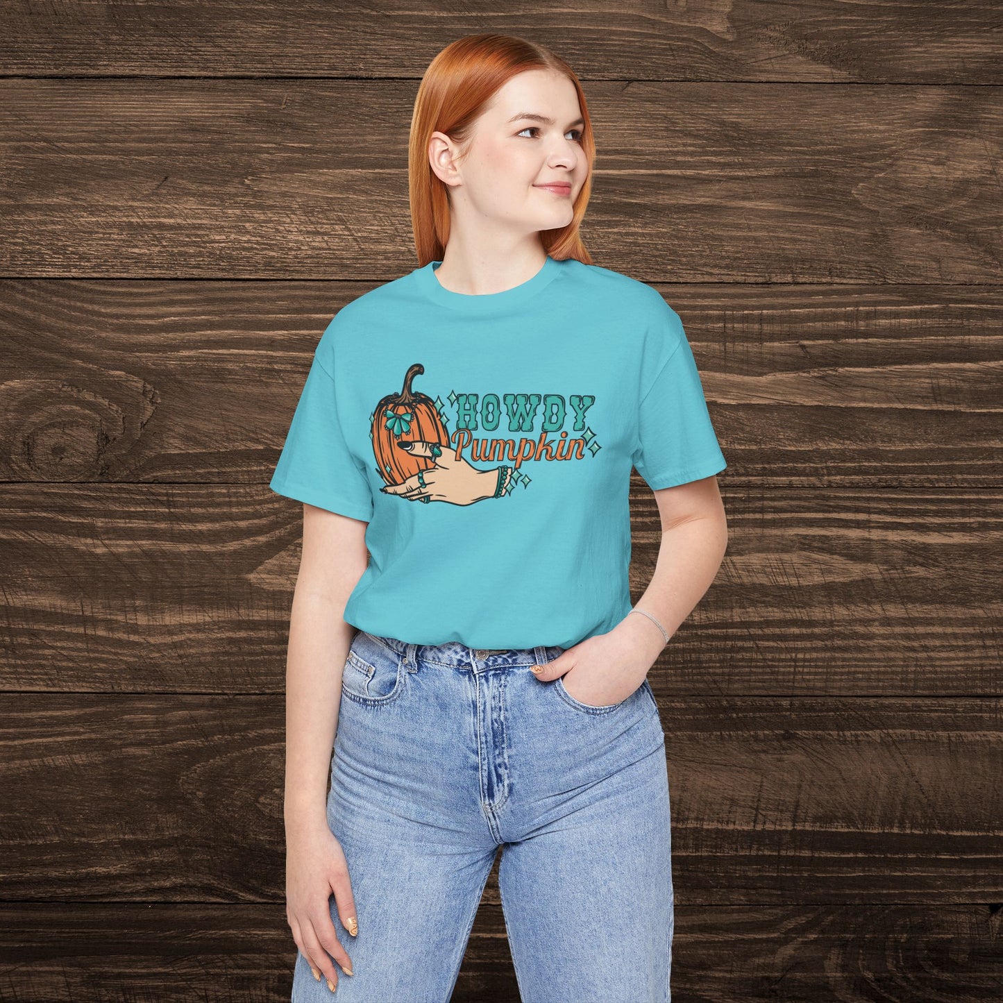Howdy Pumpkin with Turquoise Tee