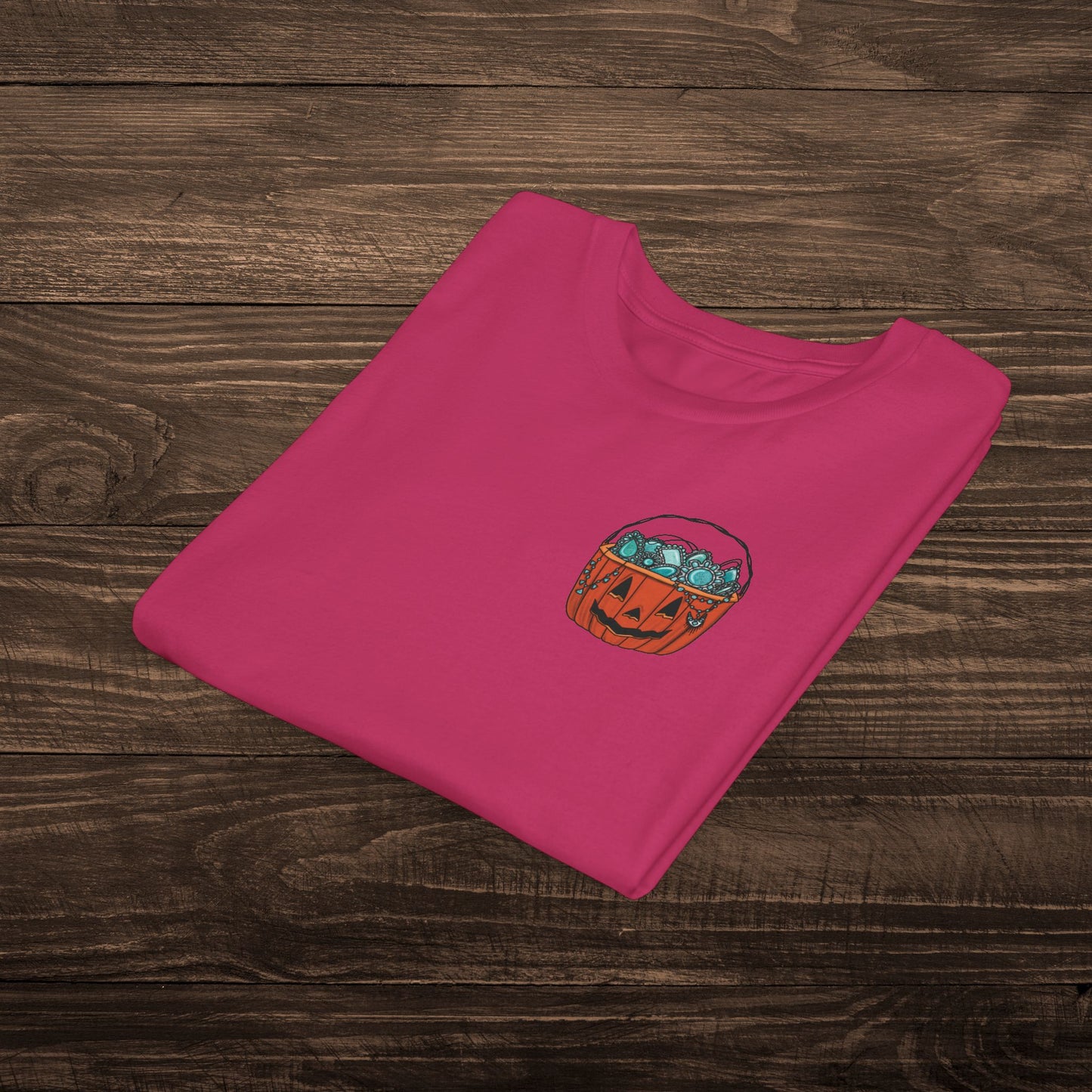 Youth Turquoise Trick or Treat Tee