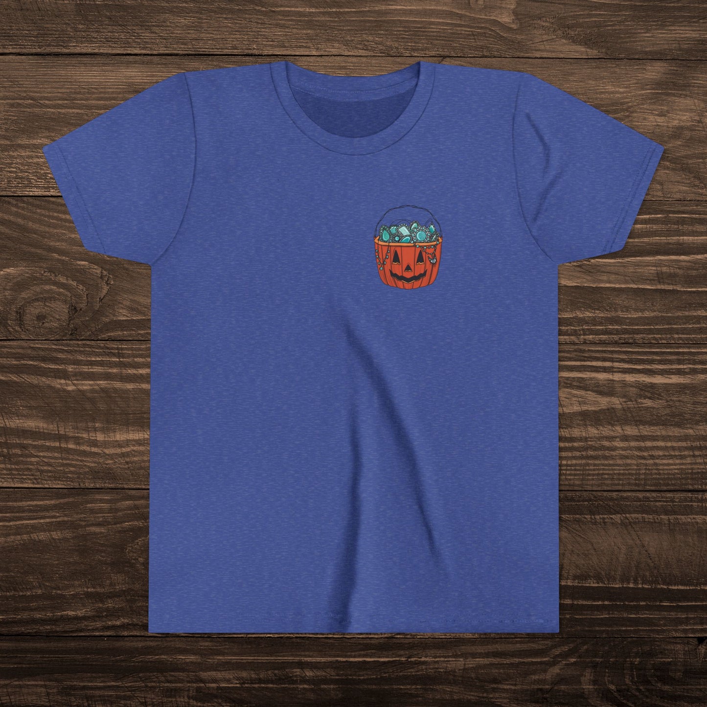 Youth Turquoise Trick or Treat Tee