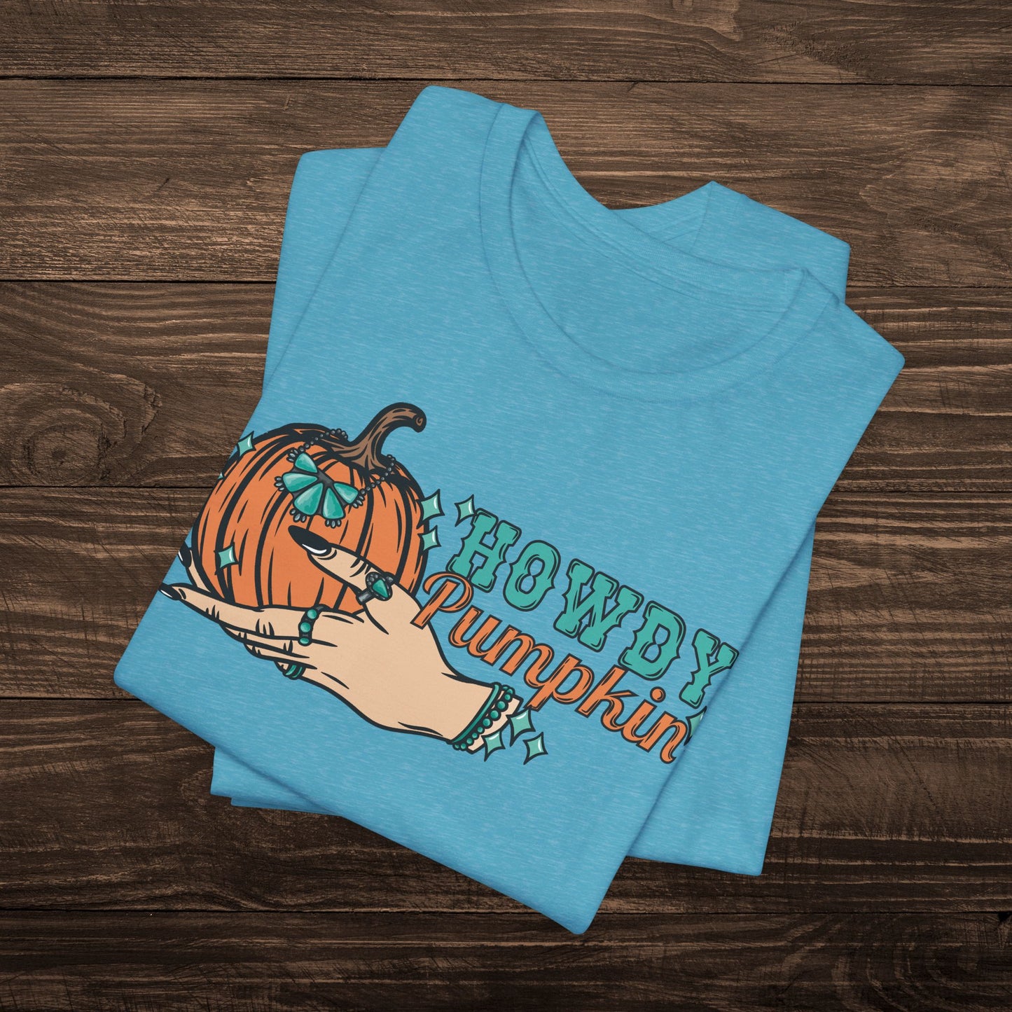 Howdy Pumpkin with Turquoise Tee