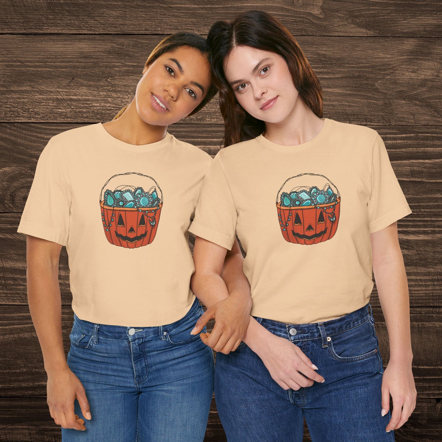 Turquoise Trick or Treat Tee
