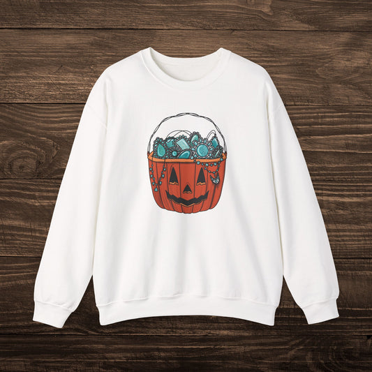 Turquoise Pumpkin Sweatshirt